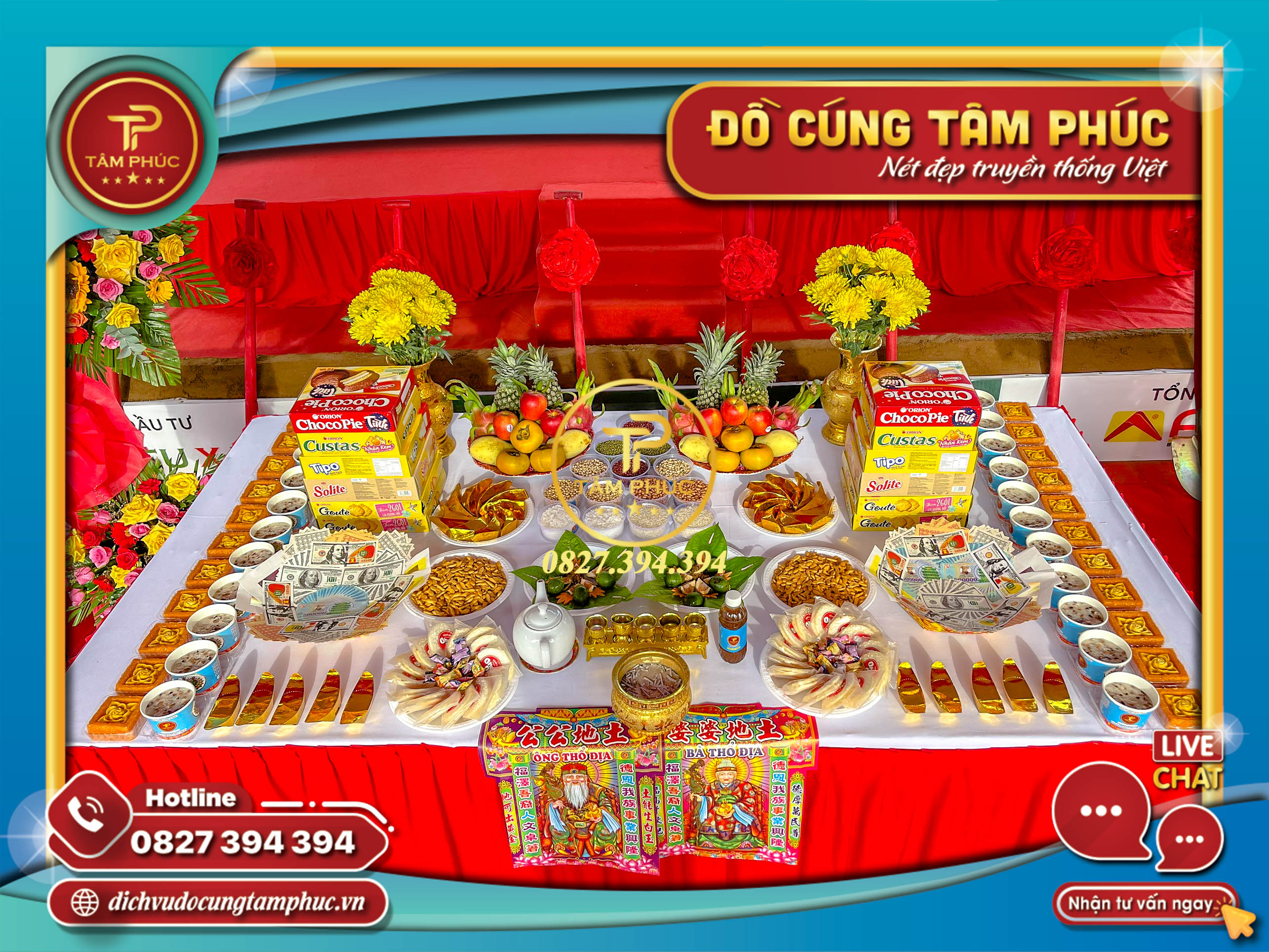 Mâm cúng Động Thổ tại Cần Thơ